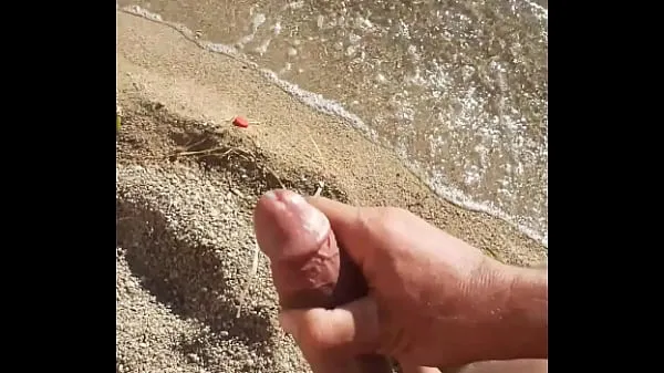 Hot bigcock cum on the beach in ibiza for the people warm Movies