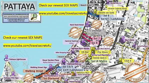 गर्म Street prostitution map of Pattaya in Thailand ... street prostitution, sex massage, street workers, freelancers, bars, blowjob गर्म फिल्में