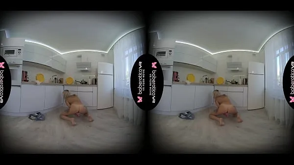 Vroči Solo chick, Cindy Key is masturbating all day, in VR topli filmi