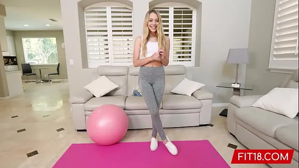 Hot FIT18 - Lily Larimar - Casting Skinny 100lb Blonde Amateur In Yoga Pants - 60FPS warm Movies