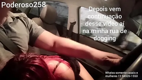 Hotte Naughty sucking my cock in traffic in São Paulo varme film