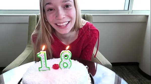 Hete she just turned 18 and is sucking dick on video warme films