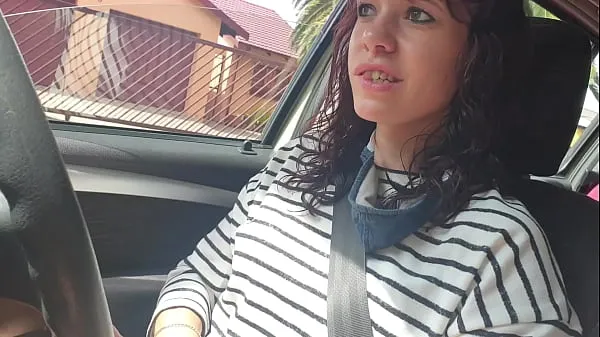 Hete Skinny brunette outside car pussy masturbation warme films