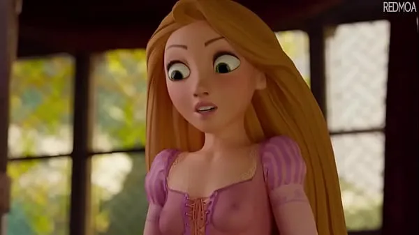 Vroči Rapunzel blowjob topli filmi