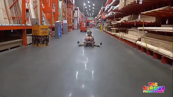 Hot Clown gets dick sucked in The Home Depot warm Movies