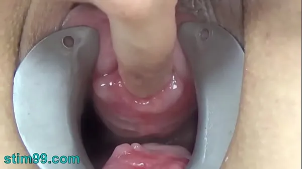 Nóng Female Endoscope Camera in Pee Hole with Semen and Sounding with Dildo Phim ấm áp