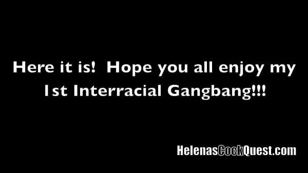 Helena Price - My first INTERRACIAL GANGBANG! My husband the cuckold swallows their cum out of my pussy Film hangat yang hangat