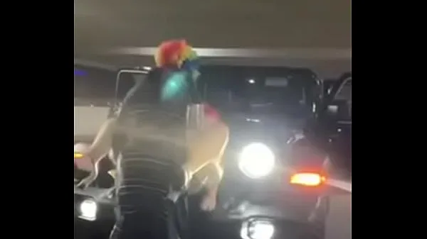 Pink hair whore gets pounded on jeep Filem hangat panas