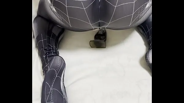 Hot The spider Venom suit with my hole training warm Movies