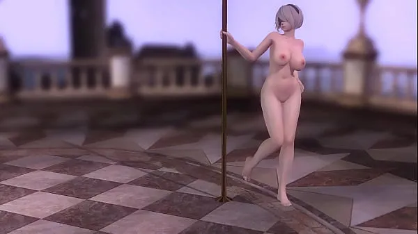 Горячие MMD 2B Nude Pole Dance (DOA5LR) (автор: teragurl90теплые фильмы