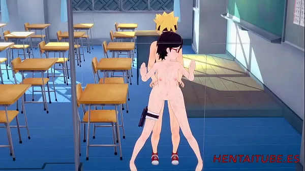 Naruto Hentai - Fucks Sarada At - Hard sex with crempie Filem hangat panas