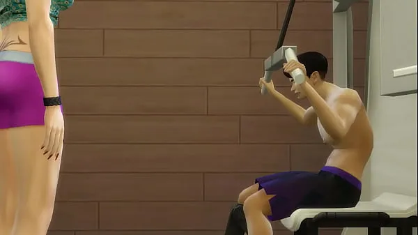 뜨거운 Japanese StepMom helps her StepSon in the gym to motivate him for competition 따뜻한 영화