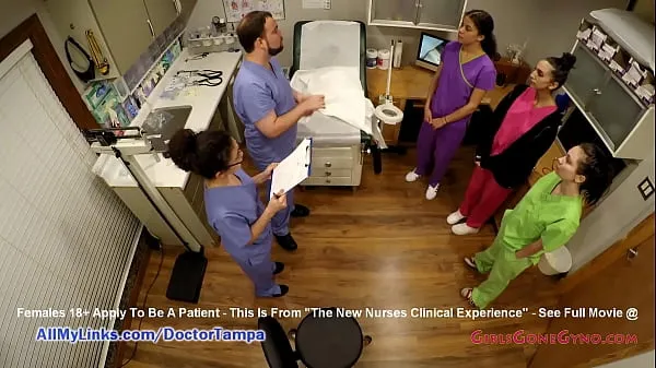 ホットな CNA Interna Reina、Lenna Lux、Angelica Cruzは、インストラクターの看護師LilithRoseとDoctorTampaがクラスで学んだことを評価するために、患者を医学的にチェックする最初の経験を行います 温かい映画