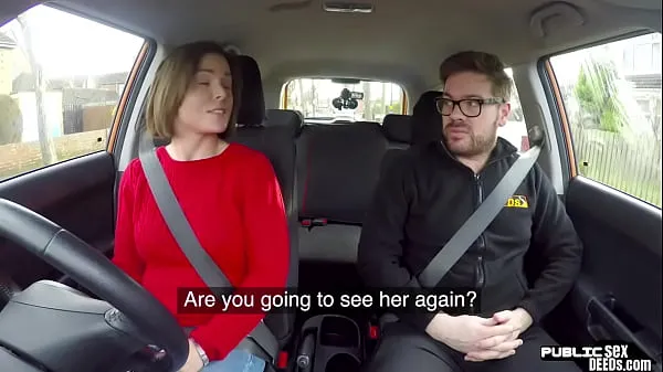 Menő Student driver publicly creampied on backseat meleg filmek