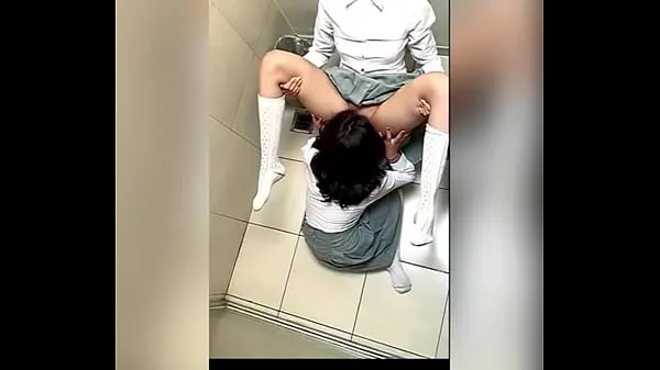 Hot Two Lesbian Students Fucking in the School Bathroom! Pussy Licking Between School Friends! Real Amateur Sex! Cute Hot Latinas warm Movies