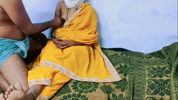 Καυτές Yellow color sary in sexy Desi wife ζεστές ταινίες