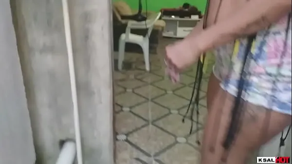 गर्म KSAL HOT goes out to look for a place to fuck on the street, and finds an abandoned house, the owner arrives at the time of the fuck and eats Danny hot's naughty pussy too गर्म फिल्में