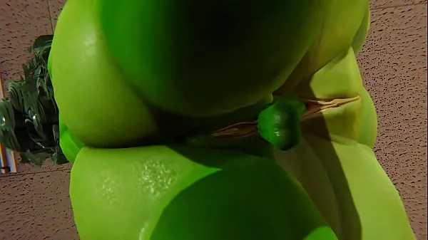 Hot Futa - Fiona gets creampied by She Hulk (Shrek warm Movies