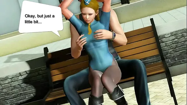 Vroči Cammy street fighter cosplay hentai game girl having sex with a strange man in new animated manga hentai with sex gameplay topli filmi
