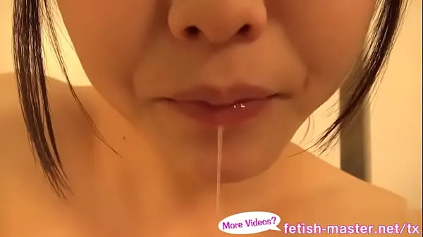 뜨거운 Japanese Asian Tongue Spit Face Nose Licking Sucking Kissing Handjob Fetish - More at 따뜻한 영화