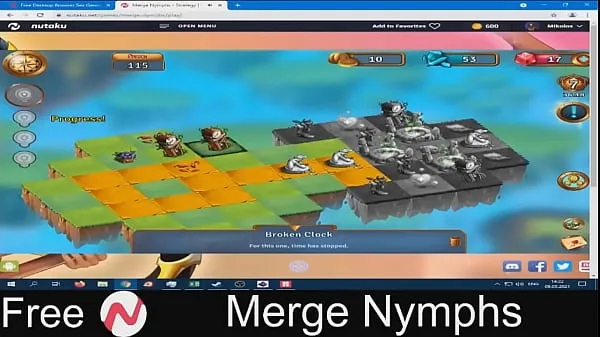 Películas calientes Merge Nymphs (juego gratuito nutaku) Puzzle cálidas