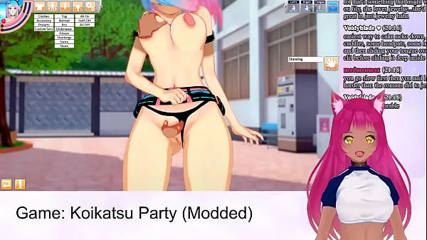 Heiße VTuber LewdNeko Plays Koikatsu Party Part 3warme Filme