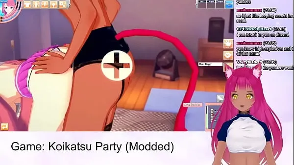Hete VTuber LewdNeko Plays Koikatsu Party Part 4 warme films