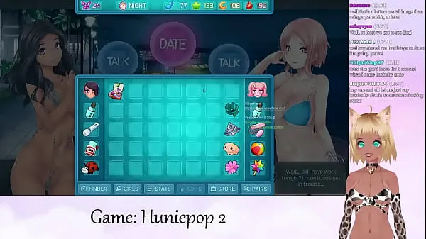 Nóng VTuber LewdNeko Plays Huniepop 2: Double Date BONUS Phim ấm áp