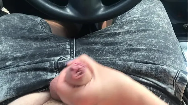 Hot Drove to the village, she showed her tits in the car and jerked off to me warm Movies