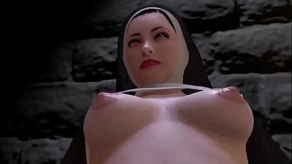 Kuumia Slutty Nun fucks priest lämpimiä elokuvia