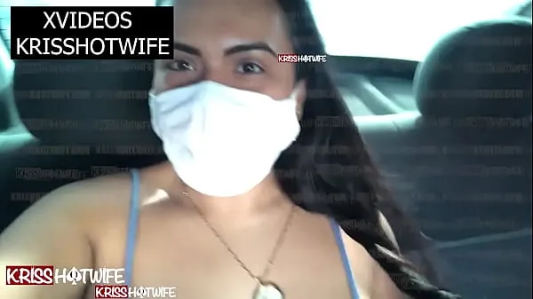 أفلام ساخنة Kriss Hotwife Teasing Uber's Driver and Video Calling Shows With Uber's Horn Catching Her Boobs دافئة