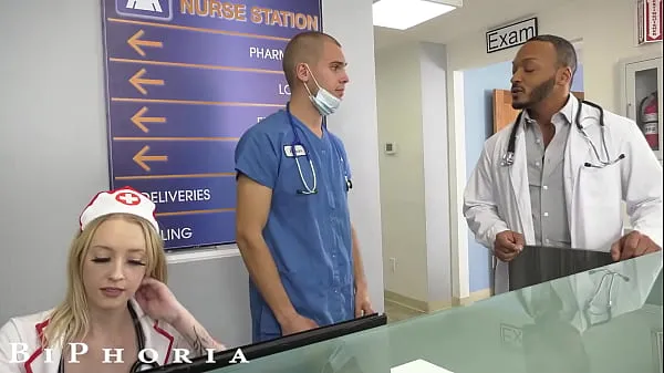 BiPhoria - Nurse Catches Doctors Fucking Then Joins In Film hangat yang hangat