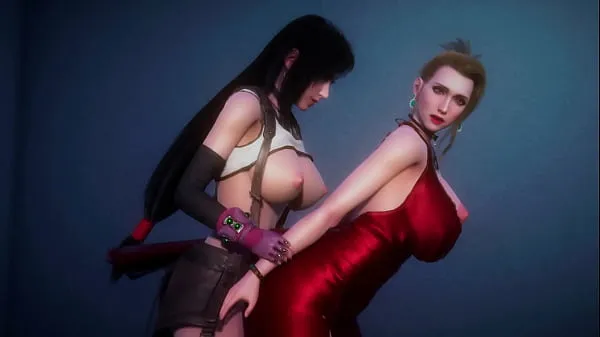Scarlet et Tifa sexe passionné - Final Fantasy 7 Futa Films chauds