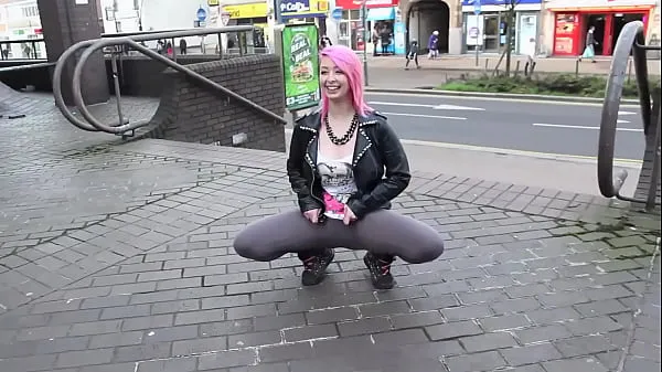 Hot Beautiful and very slutty slut shows her ass in public while pissing between her legs warm Movies