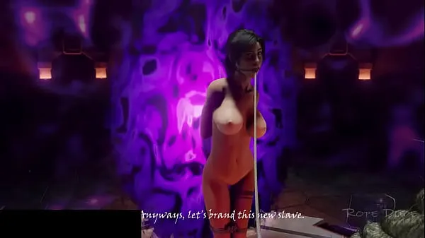 Heiße Lara Croft wird von Tifa-Musikversion gefickt (TheRopeDudewarme Filme