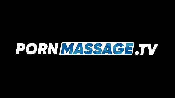 Hot Lesbian Babes Plays With Her Big Natural Boobs in a Oily Massage | PornMassageTV warm Movies