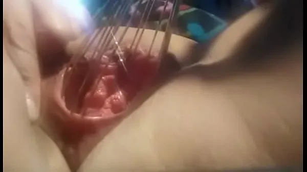 Hot Friend stretching her pussy with a whisk warm Movies