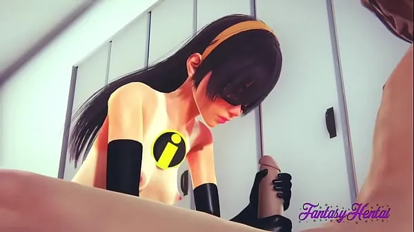 Hot Incredibles Hentai 3D - Violette Handjob, blowjob, cunnilingus and fucked - Disney Japanese manga anime porn warm Movies