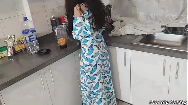 My Beautiful Stepdaughter in Blue Dress Cooking Is My Sex Slave When Her Is Not At Home Film hangat yang hangat