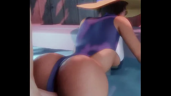 Nóng Jill Valentine sex in the pool Phim ấm áp
