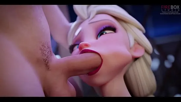 Elsa Deepthroat - Frozen Filem hangat panas