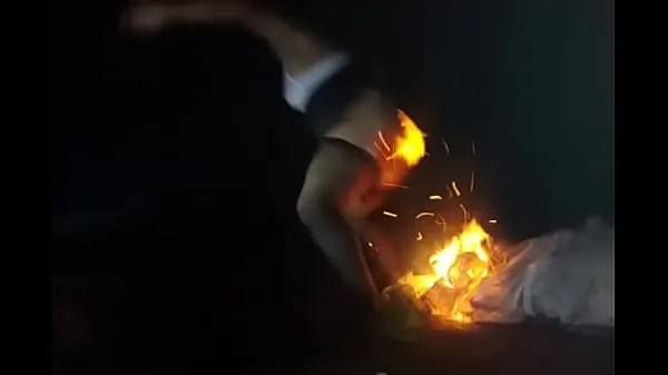 گرم Shemale Slut Satanic Priestess Offers Her Ass To The Fire گرم فلمیں