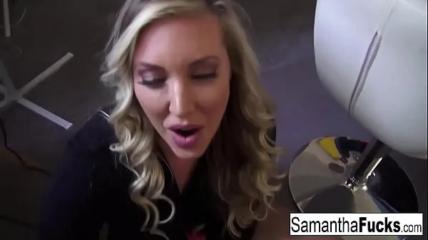 गर्म James Deen shows up on set and fucks Samantha Saint गर्म फिल्में