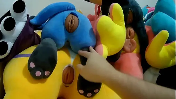 Hot Plush Creampie Orgy with 6 Plushies warm Movies