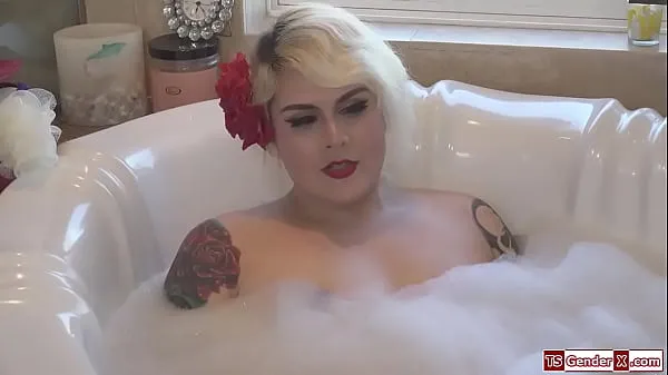 Hot Tattooed trans stepmom Isabella Sorrenti makes her stepson suck her dick to give him blonde tgirl facefucks him and the ts anal fucks him warm Movies