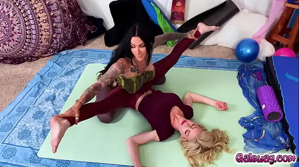 Hot YOGA sluts Serene Siren and Jenevieve Hexxx has the urge of releasing their stress and frustrations with their jobs and FUCKING YOGA is their answer warm Movies