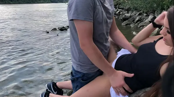 Hot Ultimate Outdoor Action at the Danube with Cumshot warm Movies