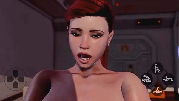 Redhead Shemale baise une transsexuelle chaude - Dessin animé 3D Futanari animé, Anal Creampie Porno Films chauds