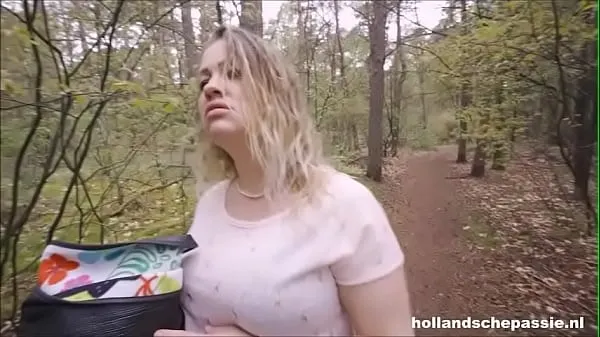 Dutch slut fucked in the woods Filem hangat panas