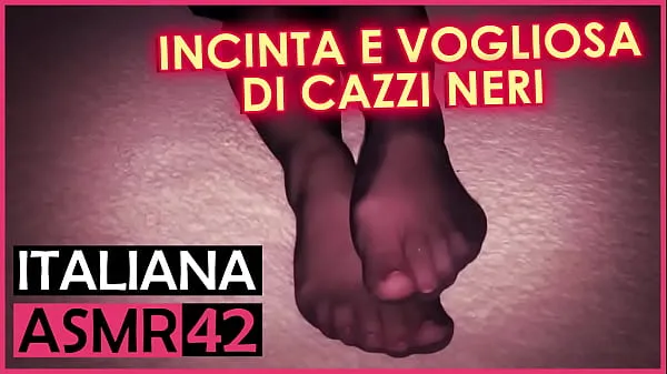 گرم Pregnant and Eager for Black Cocks - Italian Dialogues ASMR گرم فلمیں